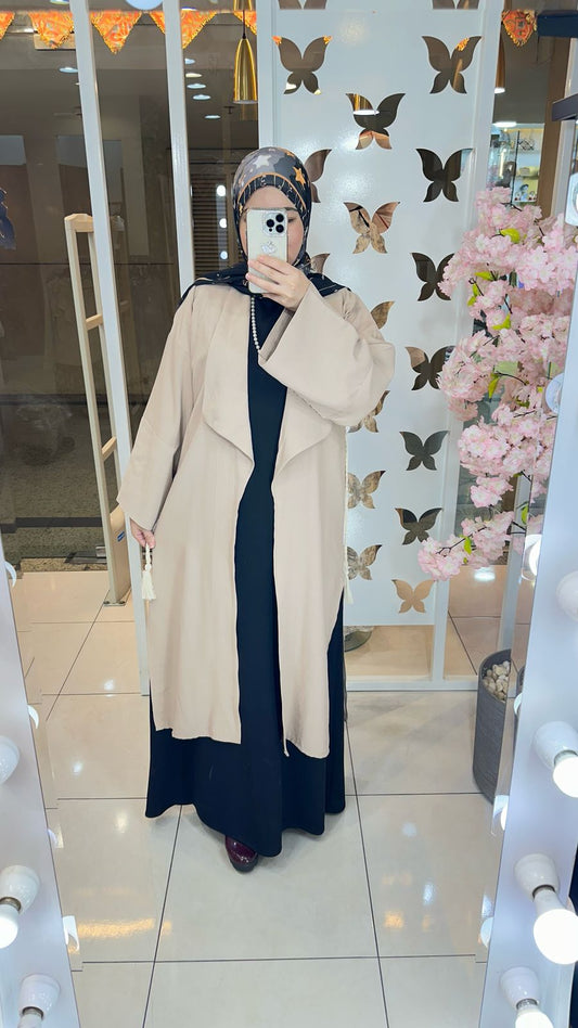 Cardigan Cotton Linen Beige