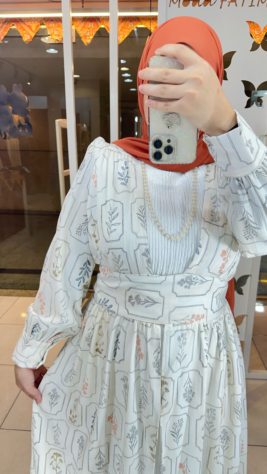 Cardigan korecha Printed Orange Belt