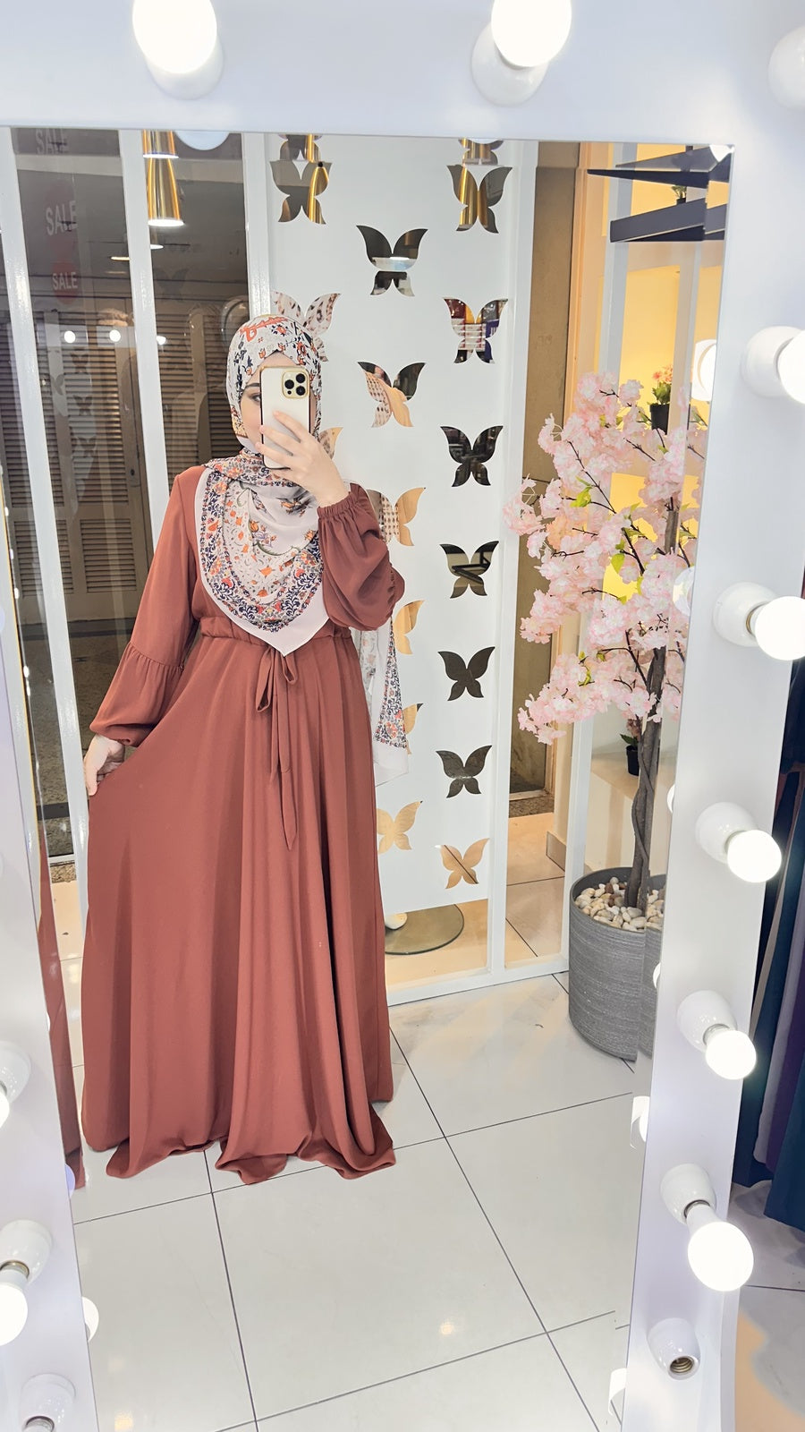 Abaya Crepe With Tie