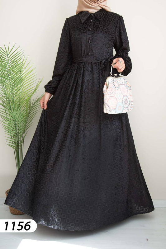 Dress Plush Vilvet Black 20388
