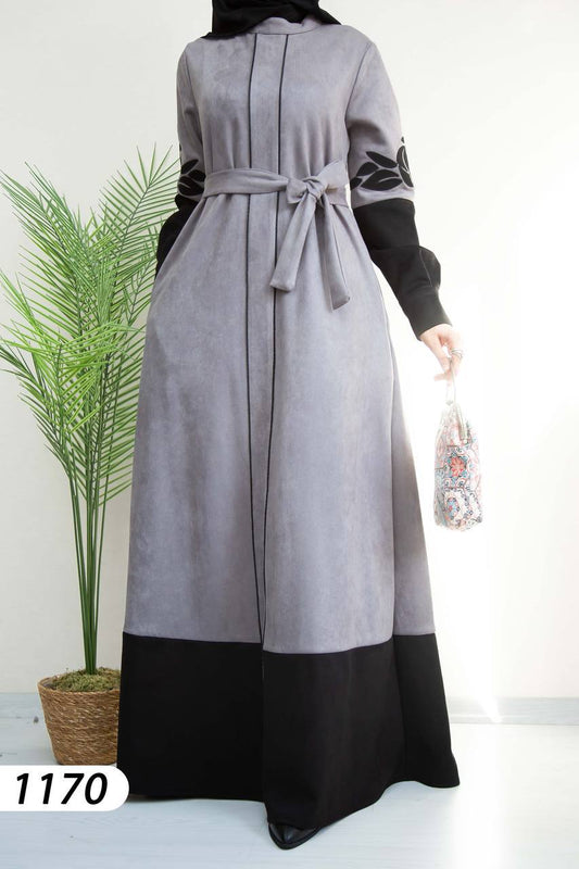 Dress Scuba Suede Gray 20391