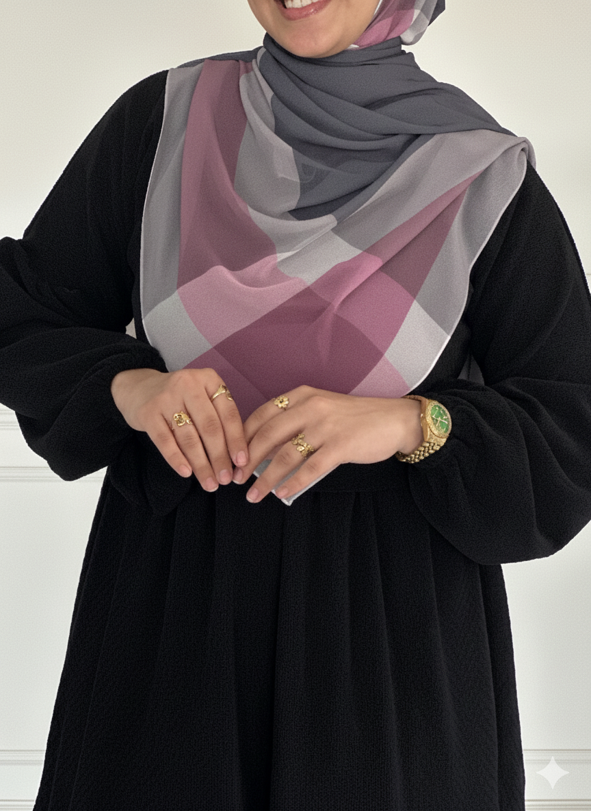 HAYA Knitted Wool Dress - Black