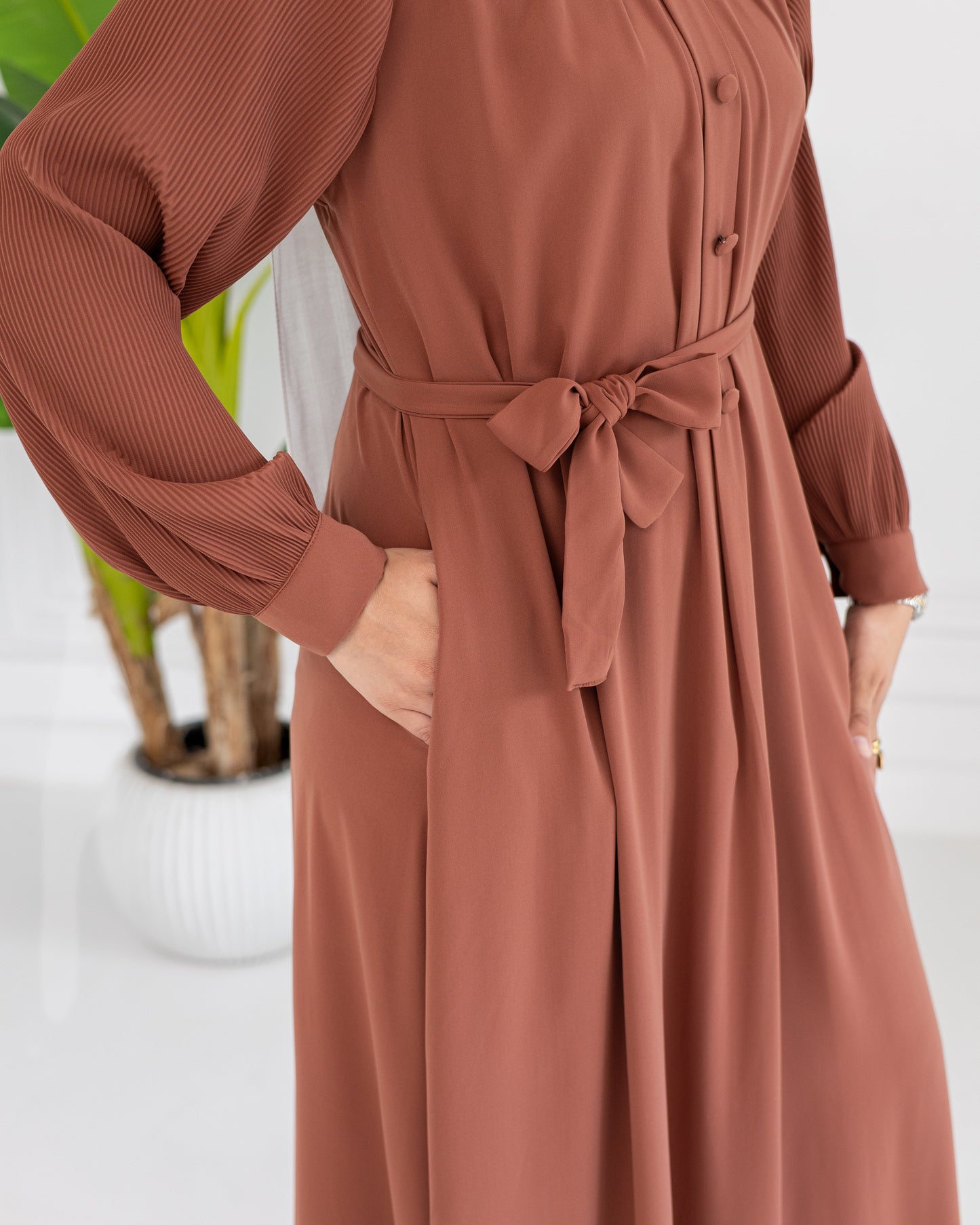 Perla Crepe Dress
