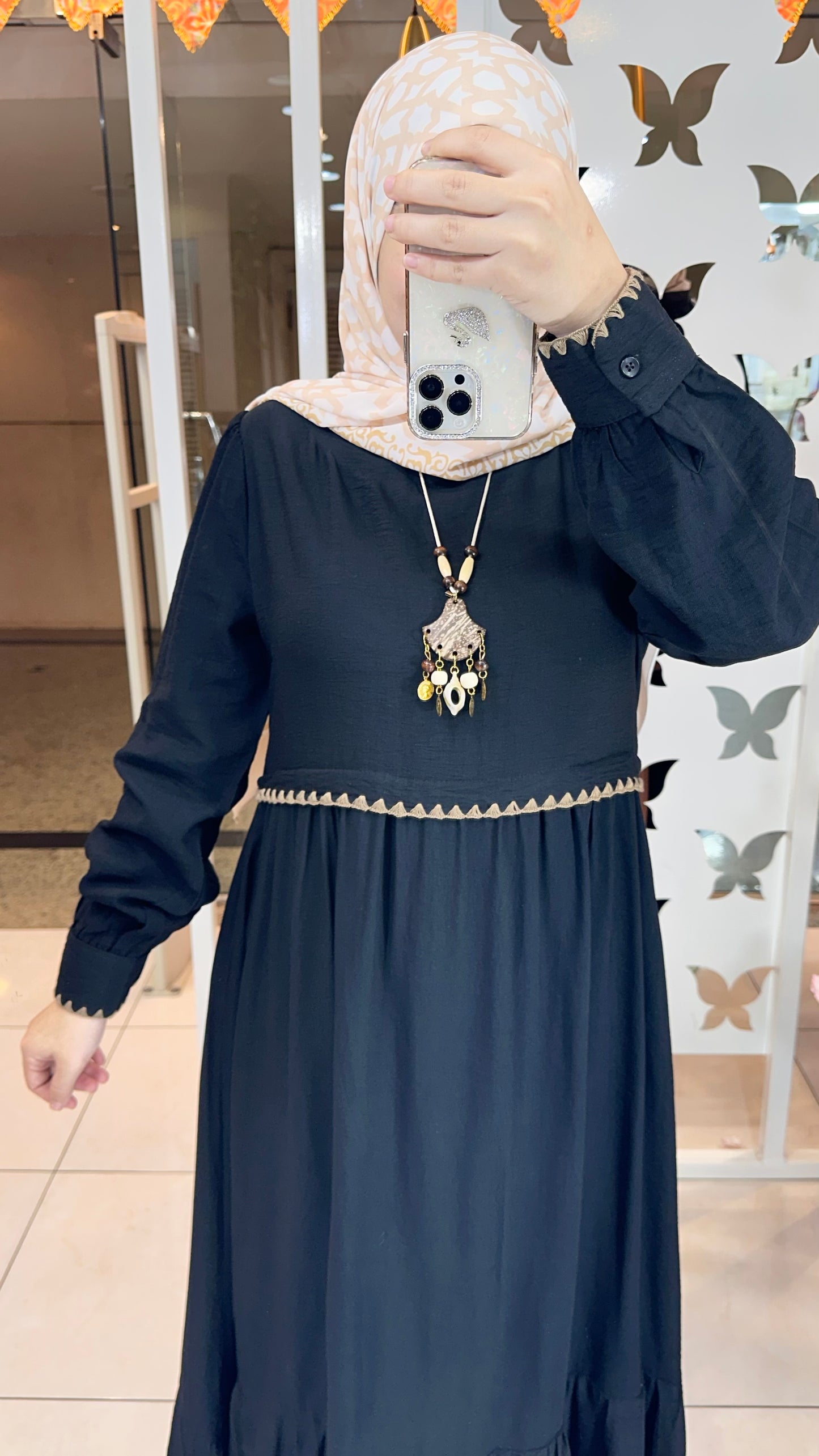 Linen Dress Black