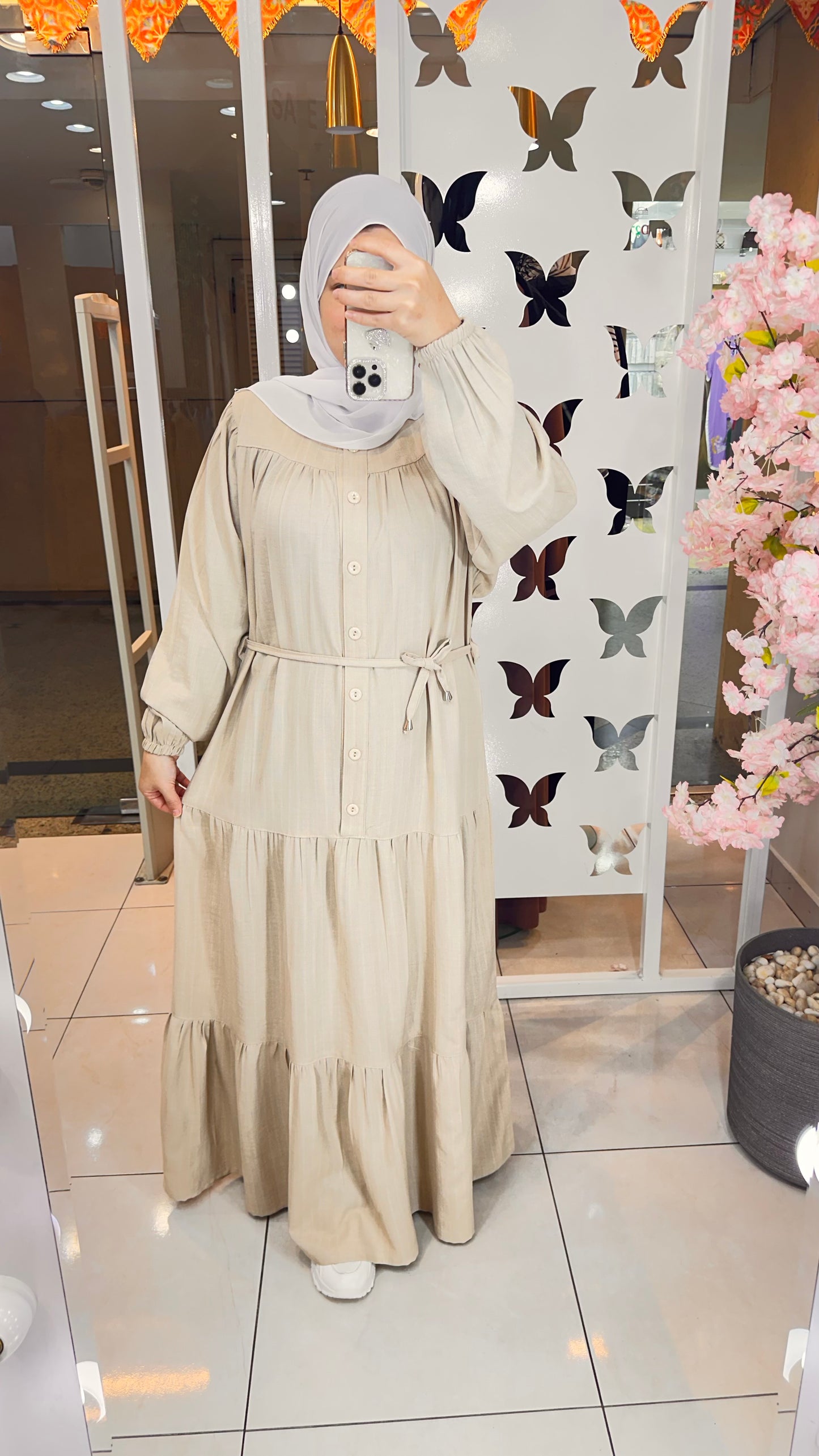 Crystal Linen Dress Buttons