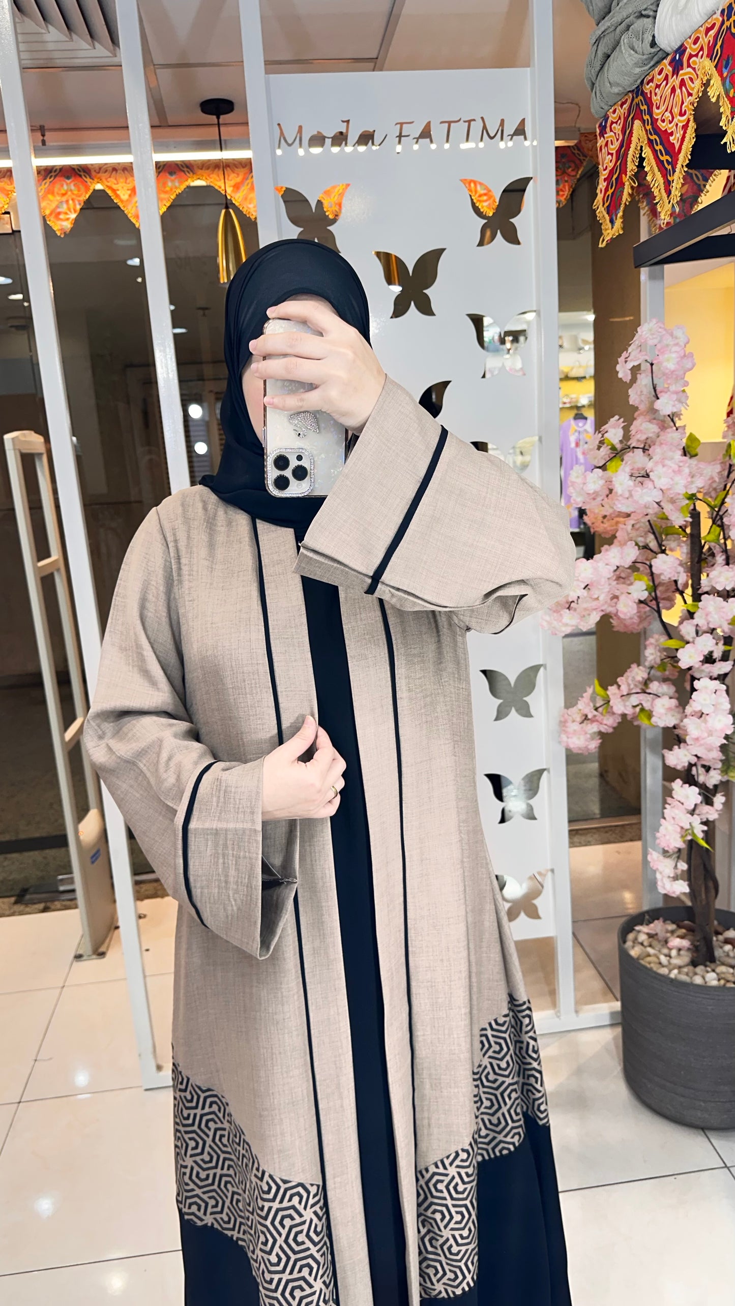 Cardigan Set Crepe Linen