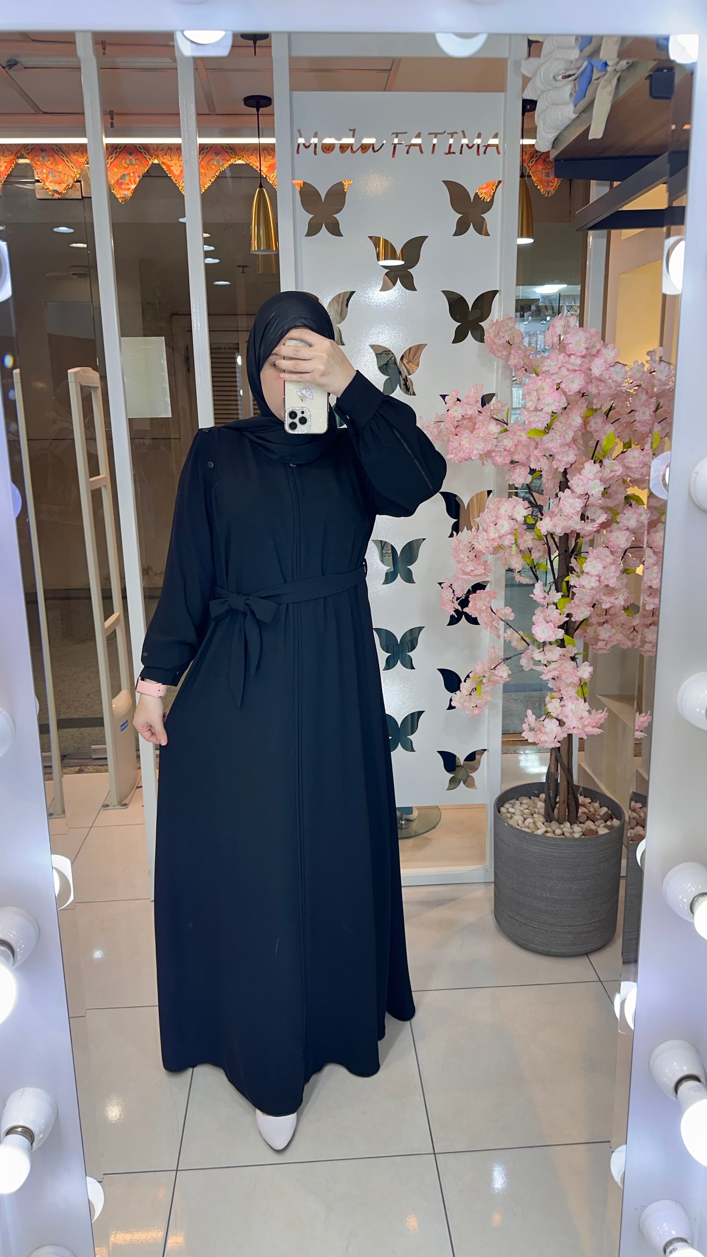 Noir Abaya Crepe Black