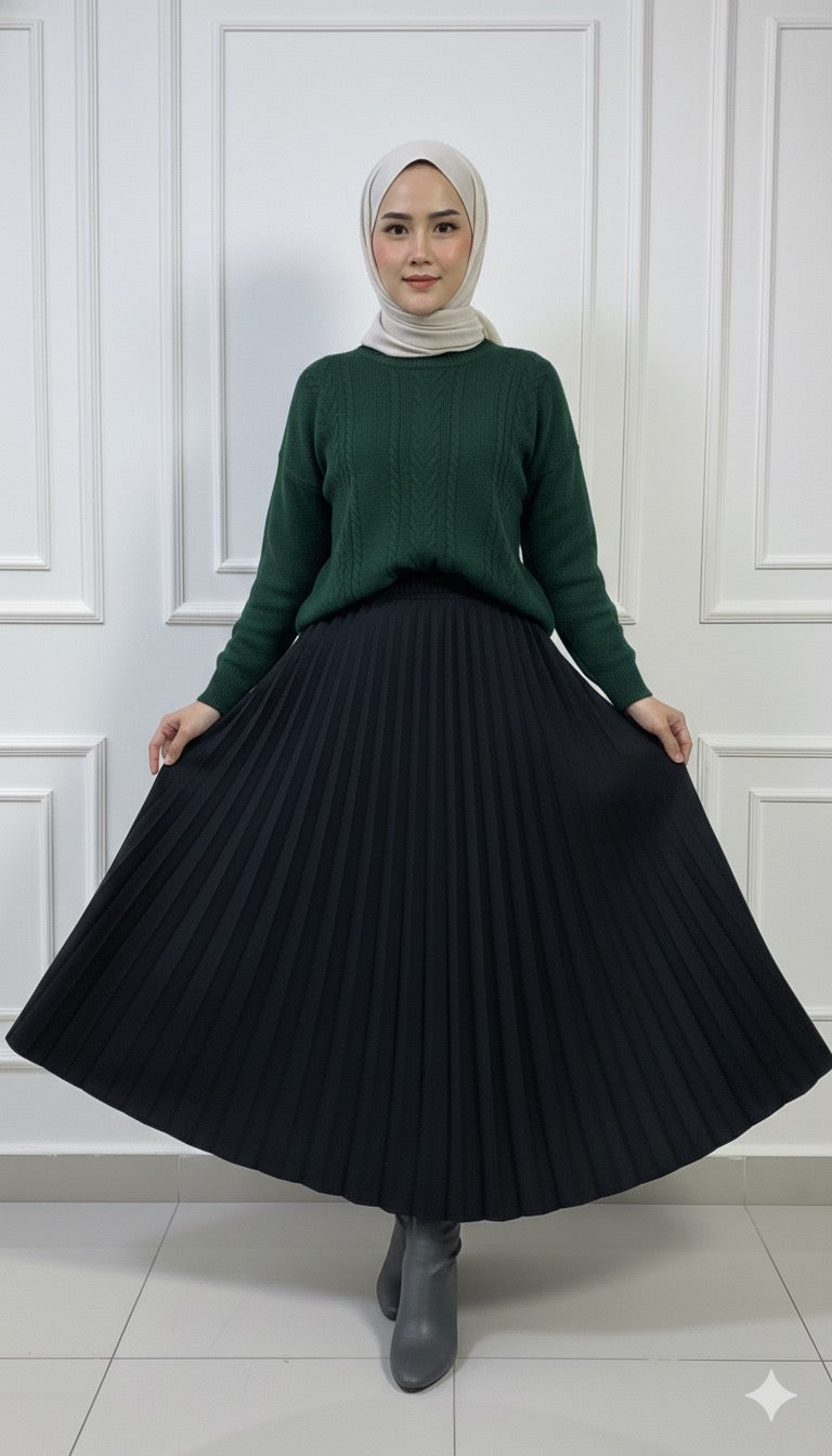 Suede Double Kalosh Skirt