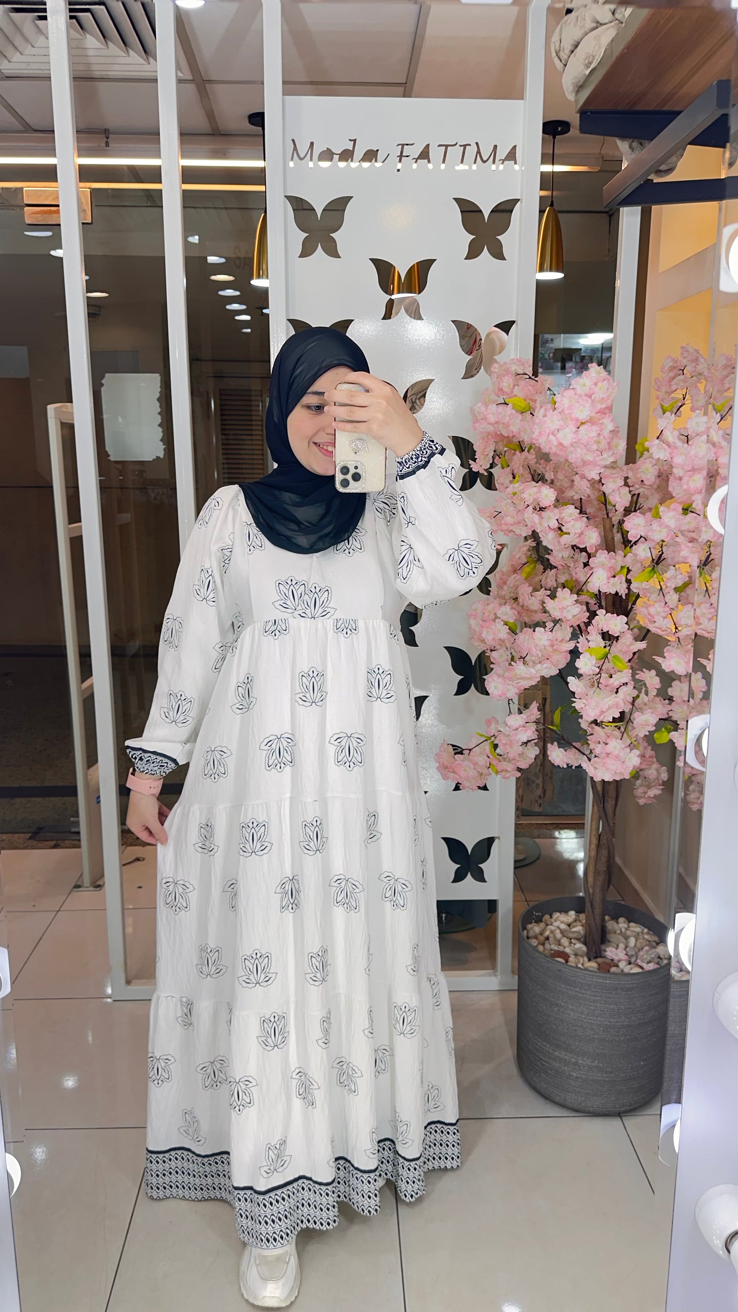 Elaya Warp Dress Printed