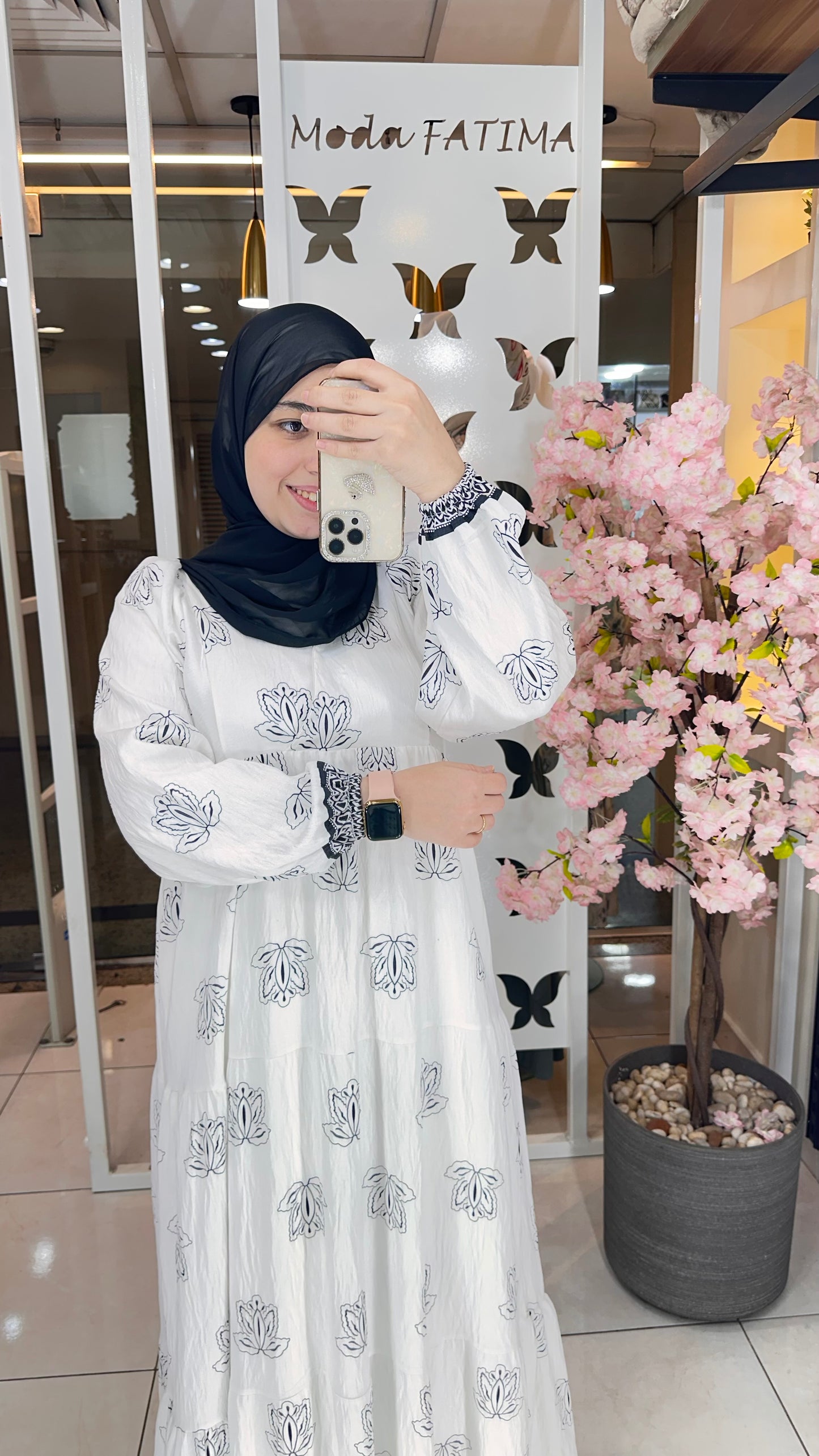 Elaya Warp Dress Printed