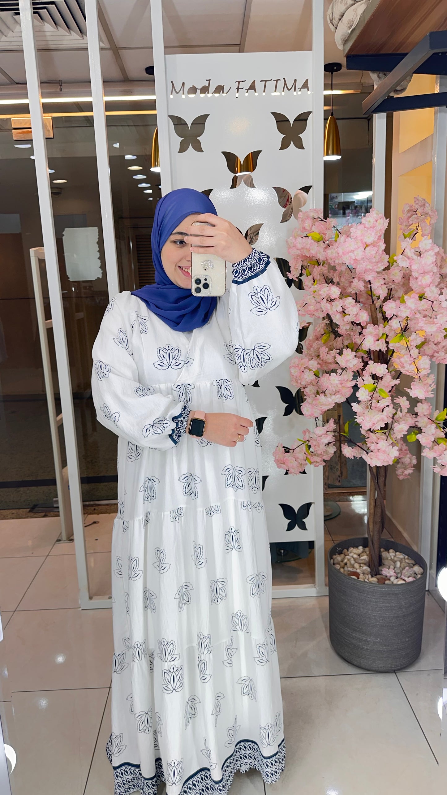 Elaya Warp Dress Printed