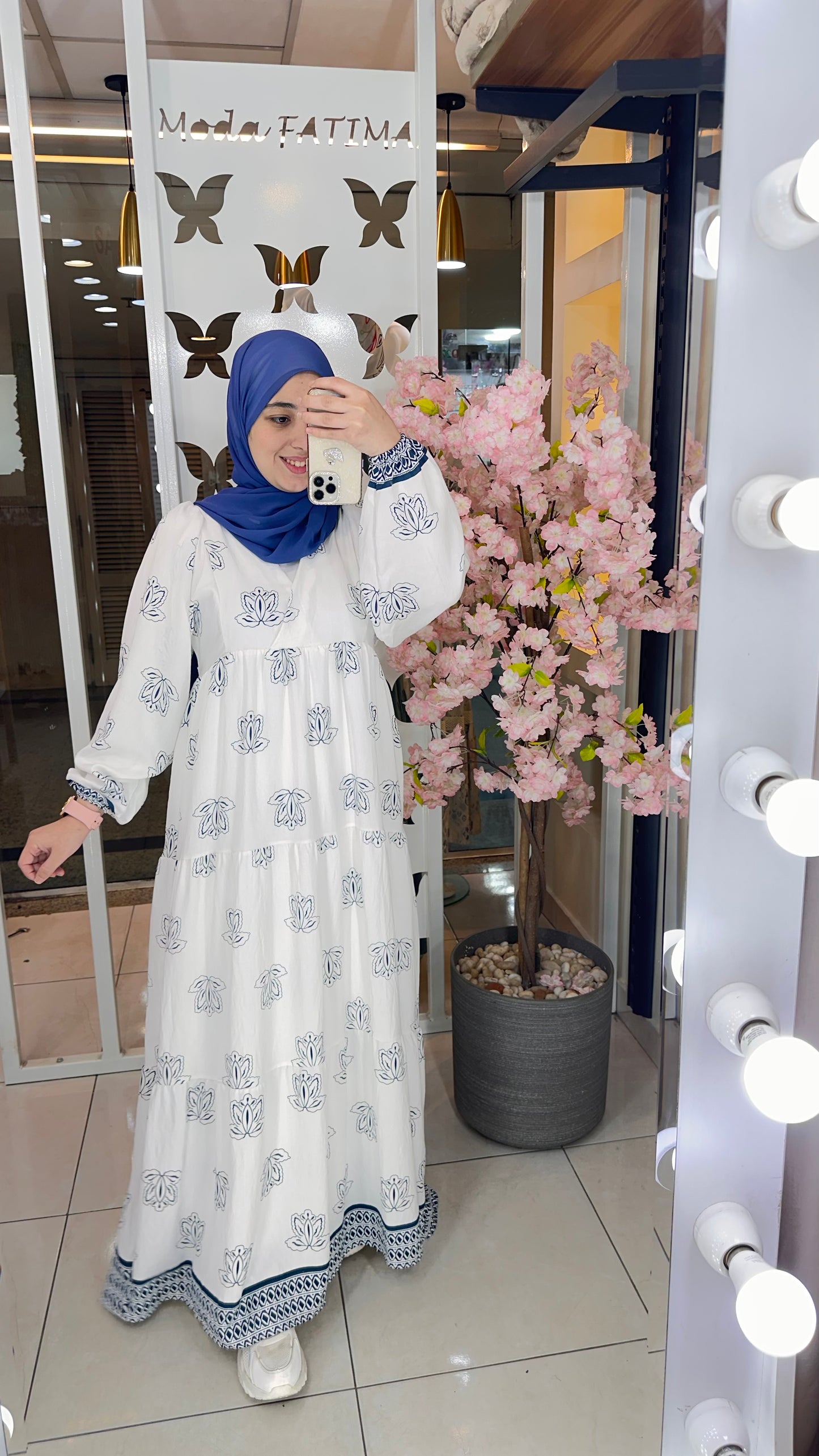 Elaya Warp Dress Printed