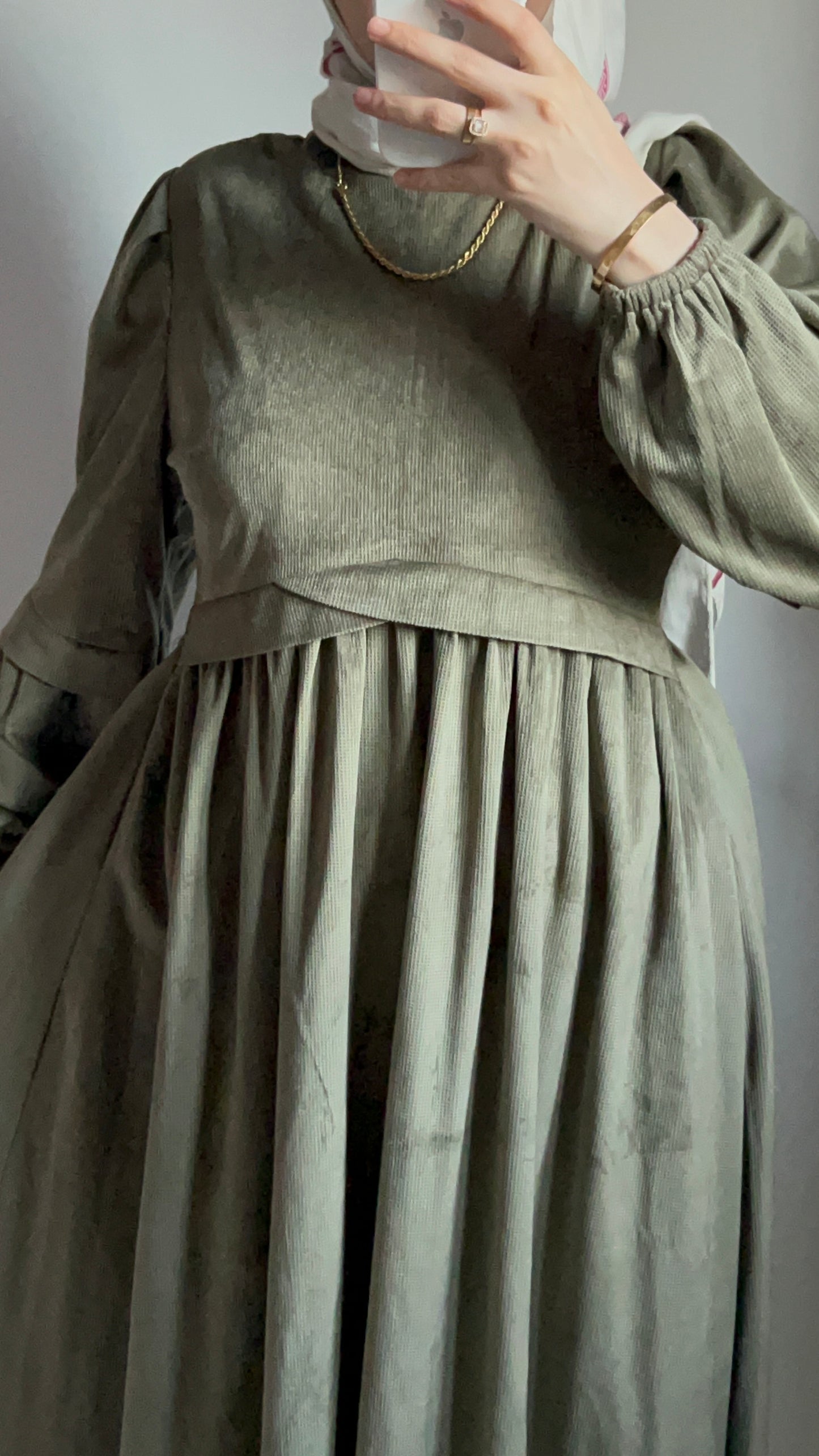 Ruya Velvet Dress -Mint