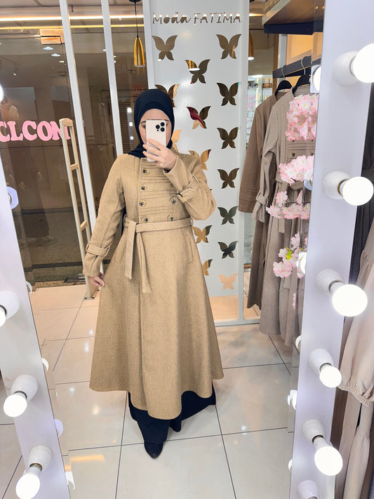 Coat Buttons Gough Light Brown 25465