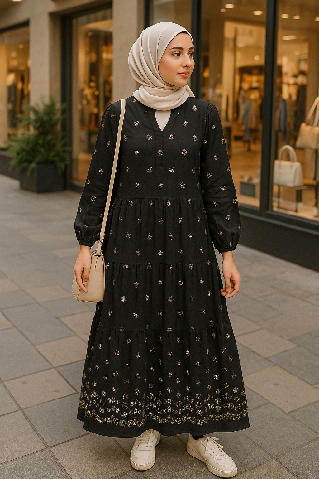 Velina Linen Dress Printed