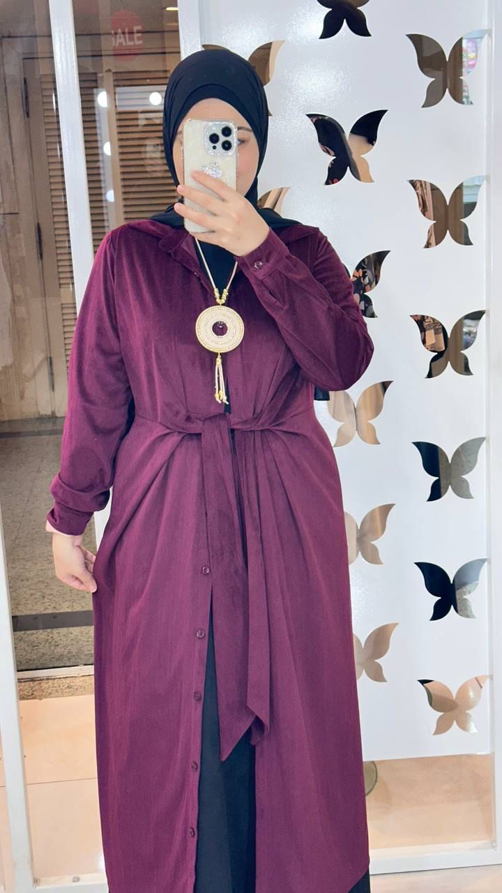 Mini Dress Suede Buttons
