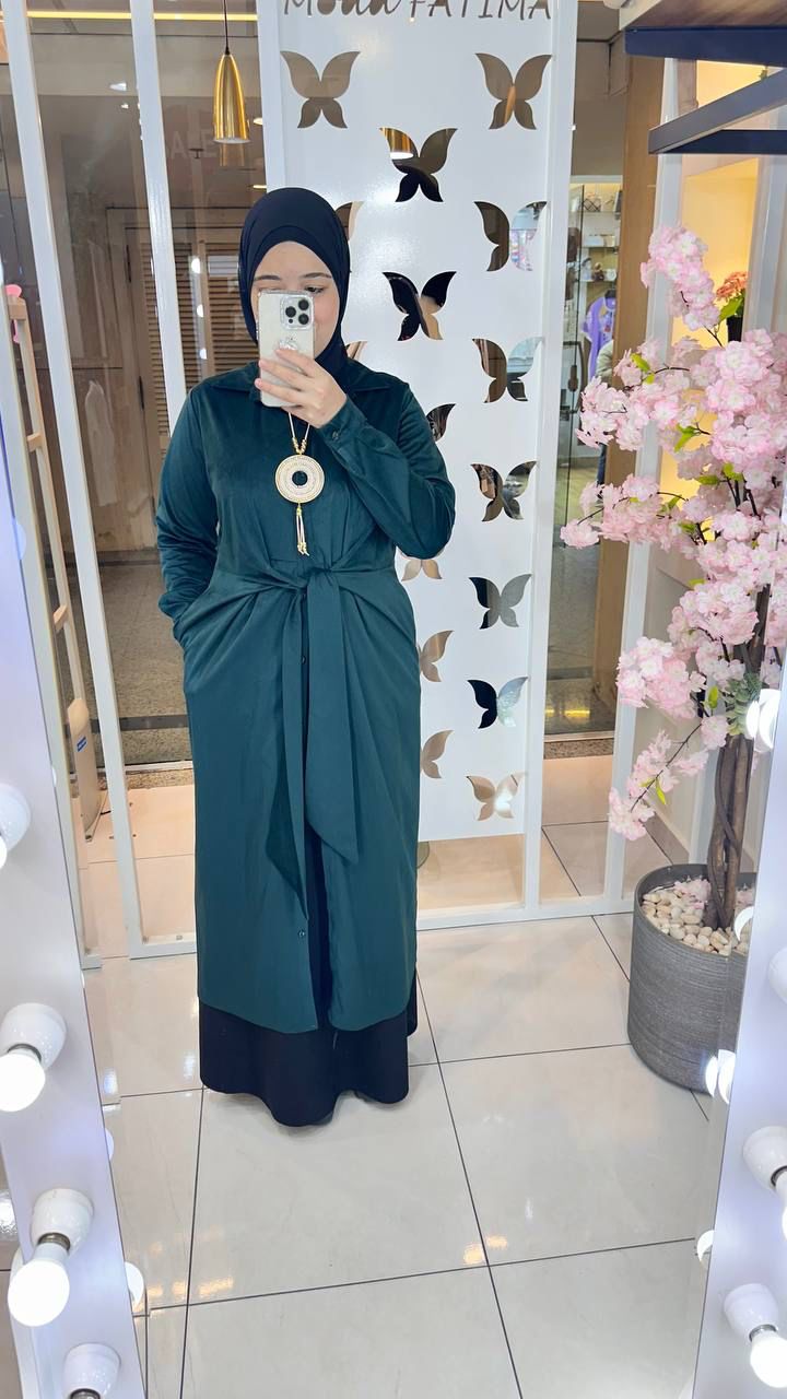 Mini Dress Suede Buttons