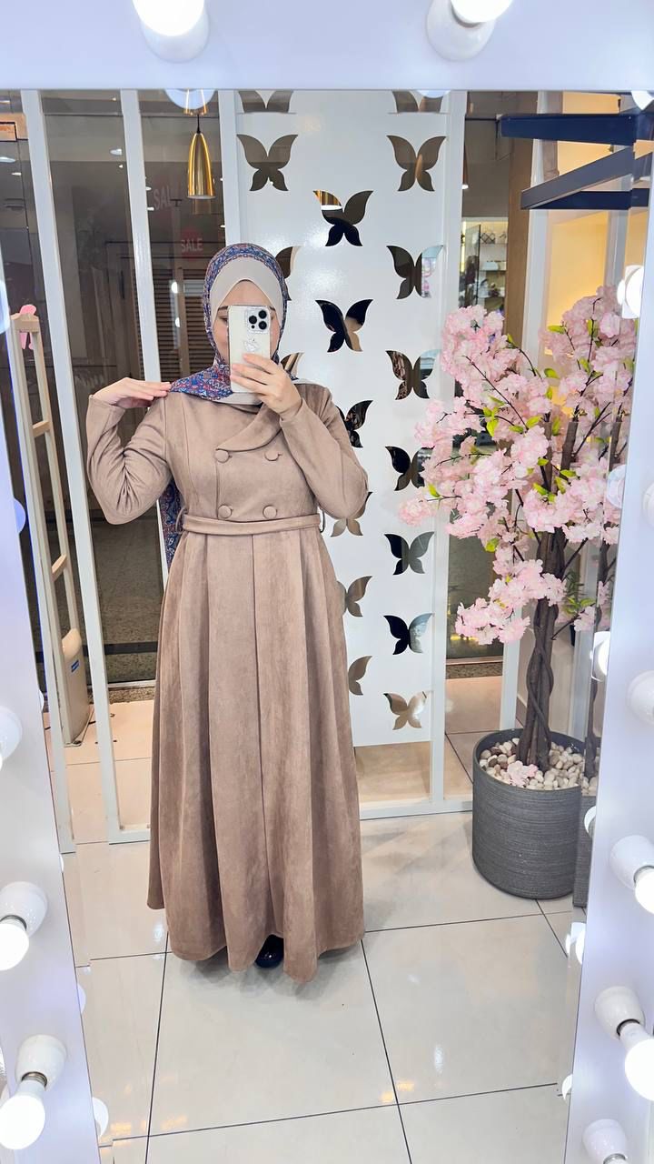 Dress Suede Beige 71049