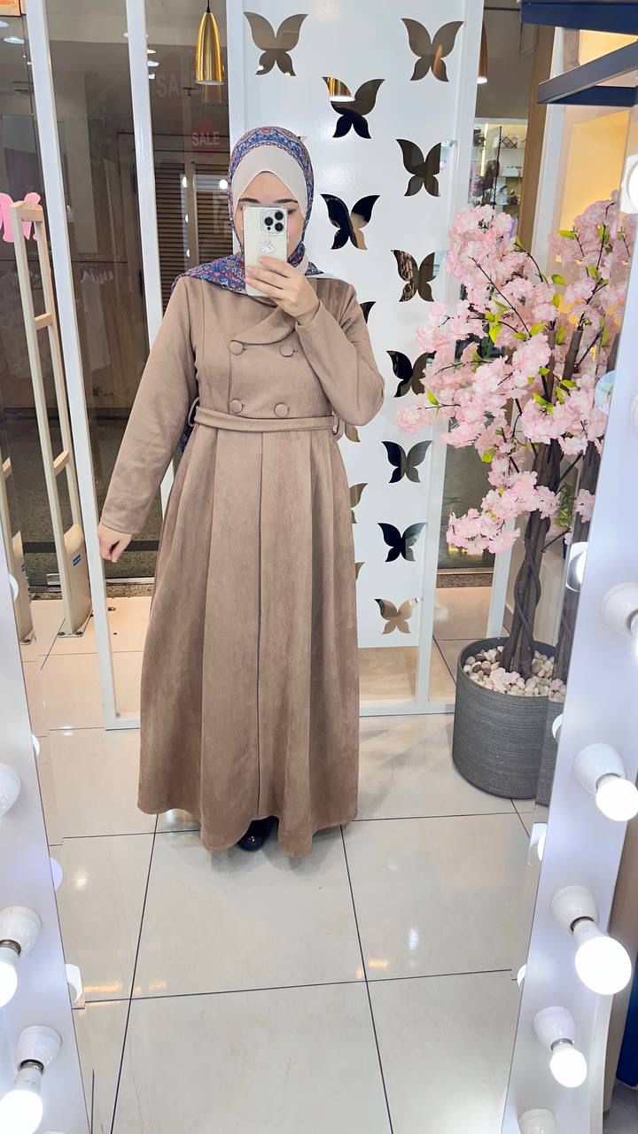 Dress Suede Beige 71049