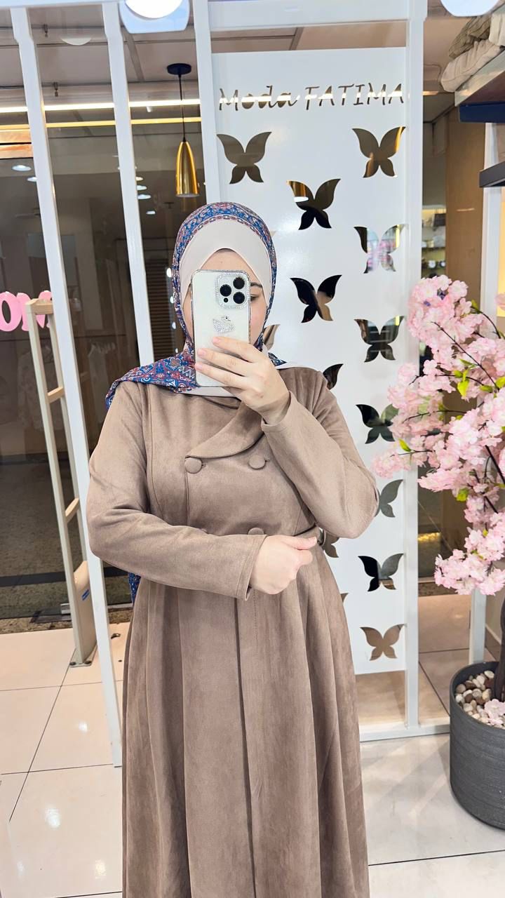 Dress Suede Beige 71049