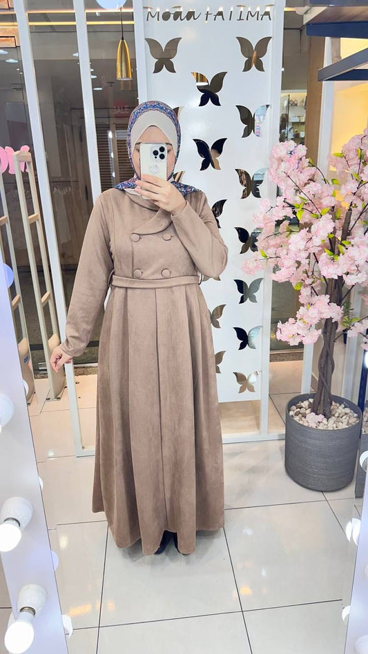 Dress Suede Beige 71049