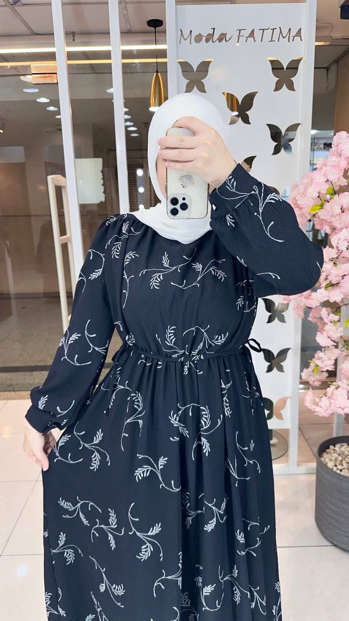 Liora Linen Dress Printed