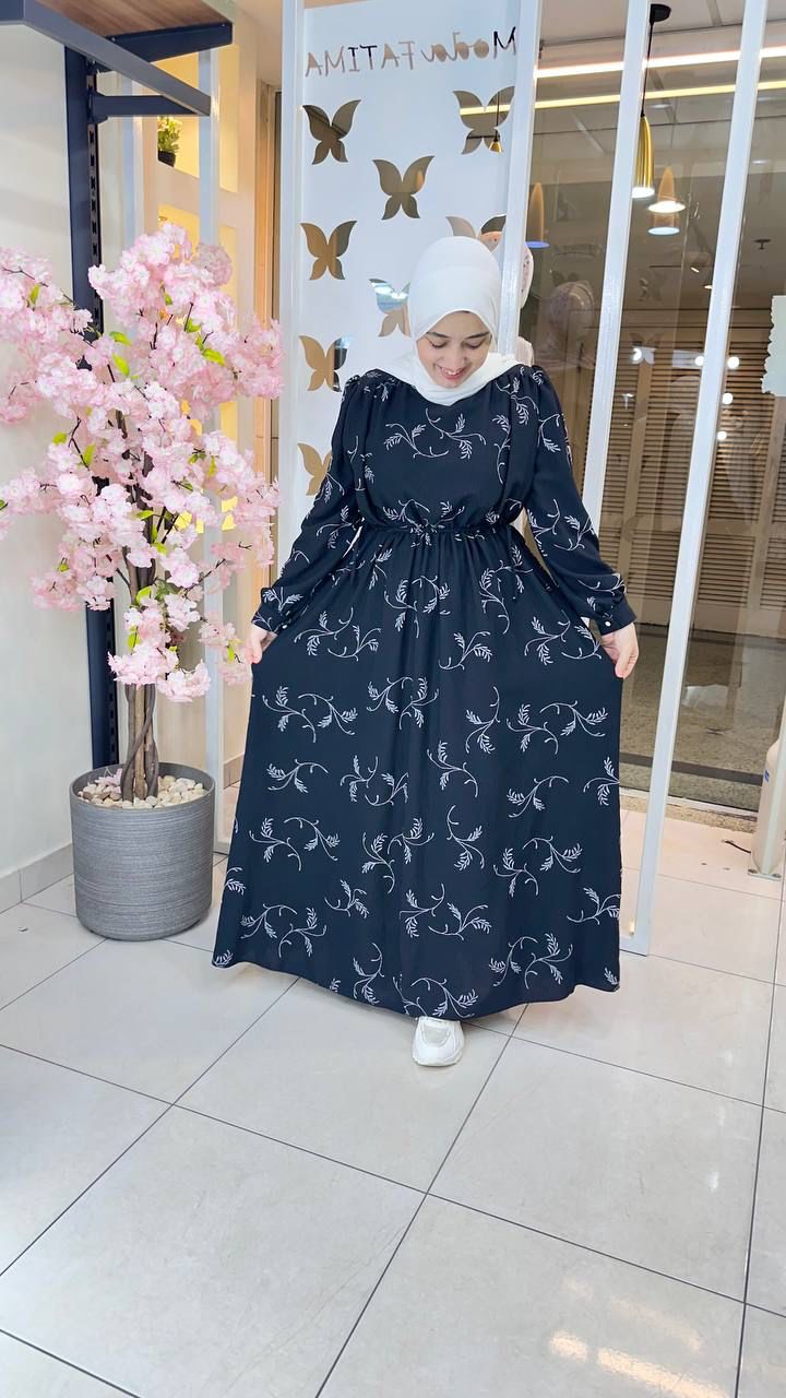 Liora Linen Dress Printed
