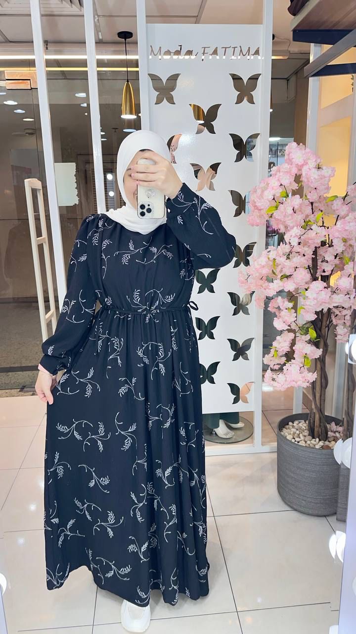 Liora Linen Dress Printed