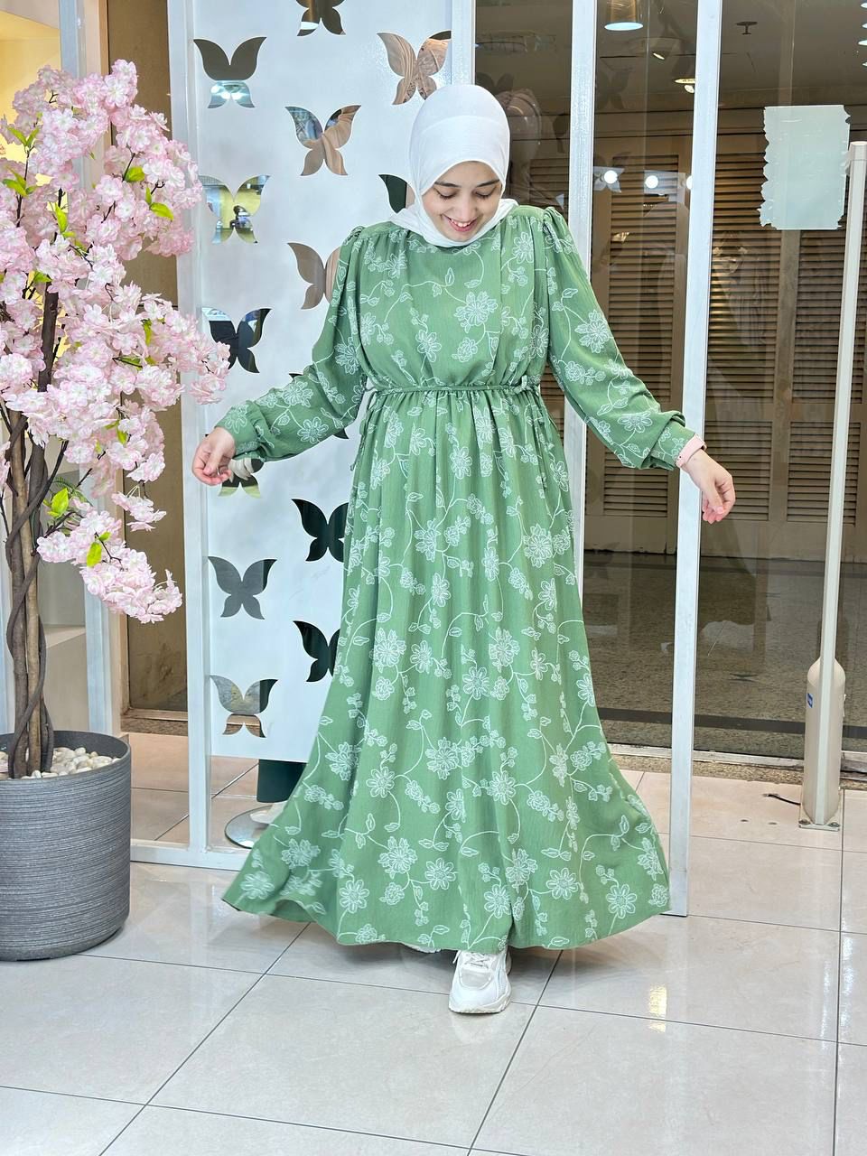 Liora Linen Dress Printed