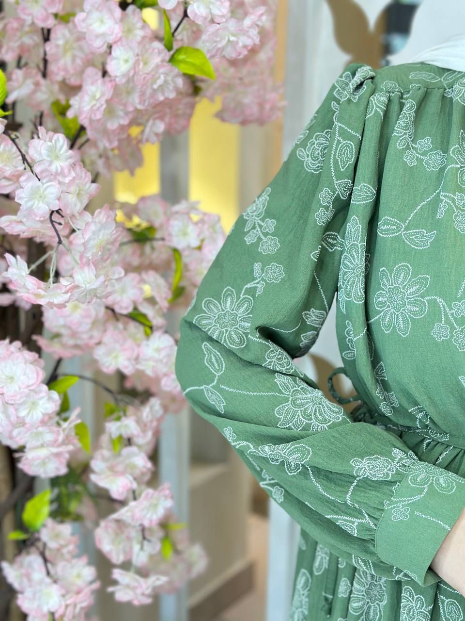 Liora Linen Dress Printed
