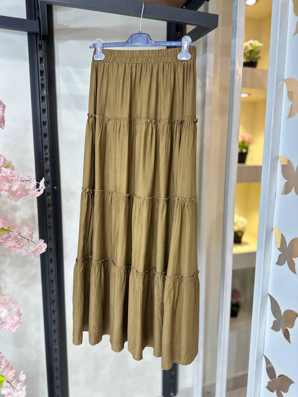 Cumin Crepe Koresha Skirt