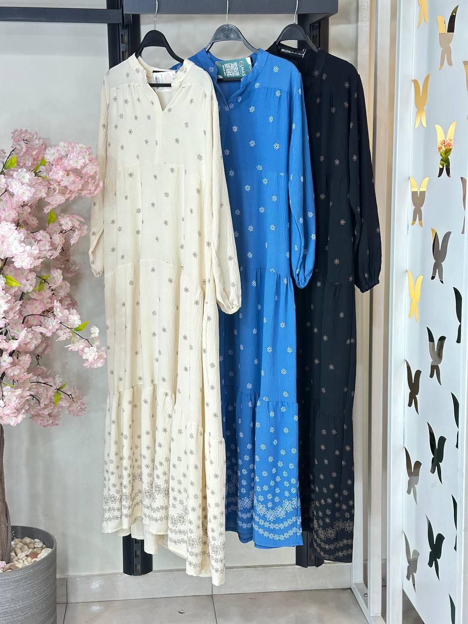 Velina Linen Dress Printed