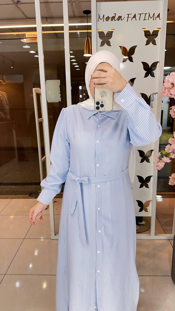 Mira Striped korecha Buttons