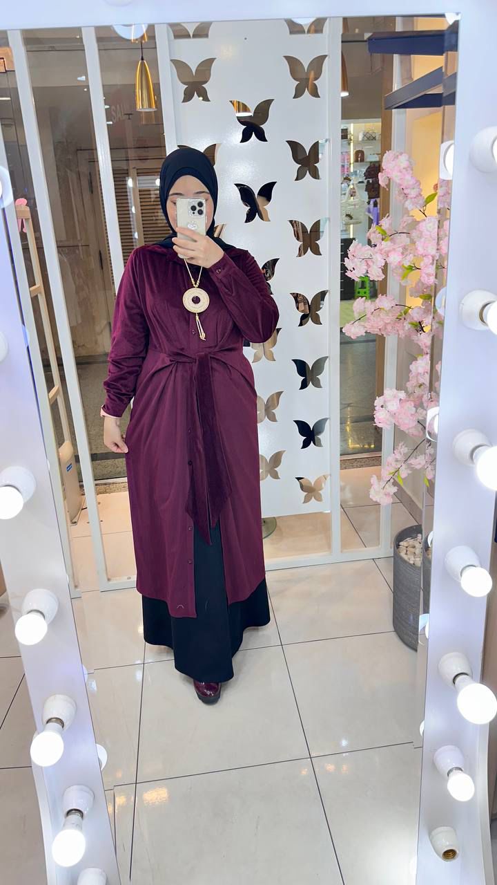Mini Dress Suede Buttons