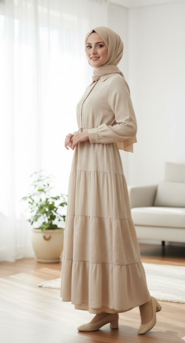 Jood dress -Begie