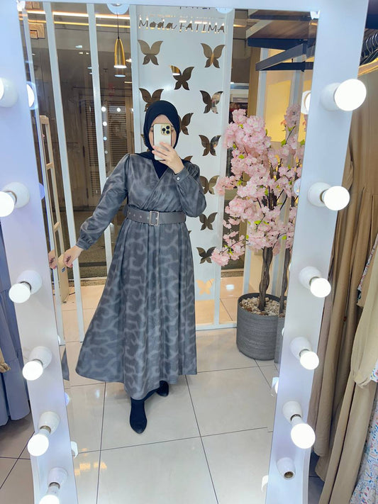 Dress Suede Cross Dark Gray 71012