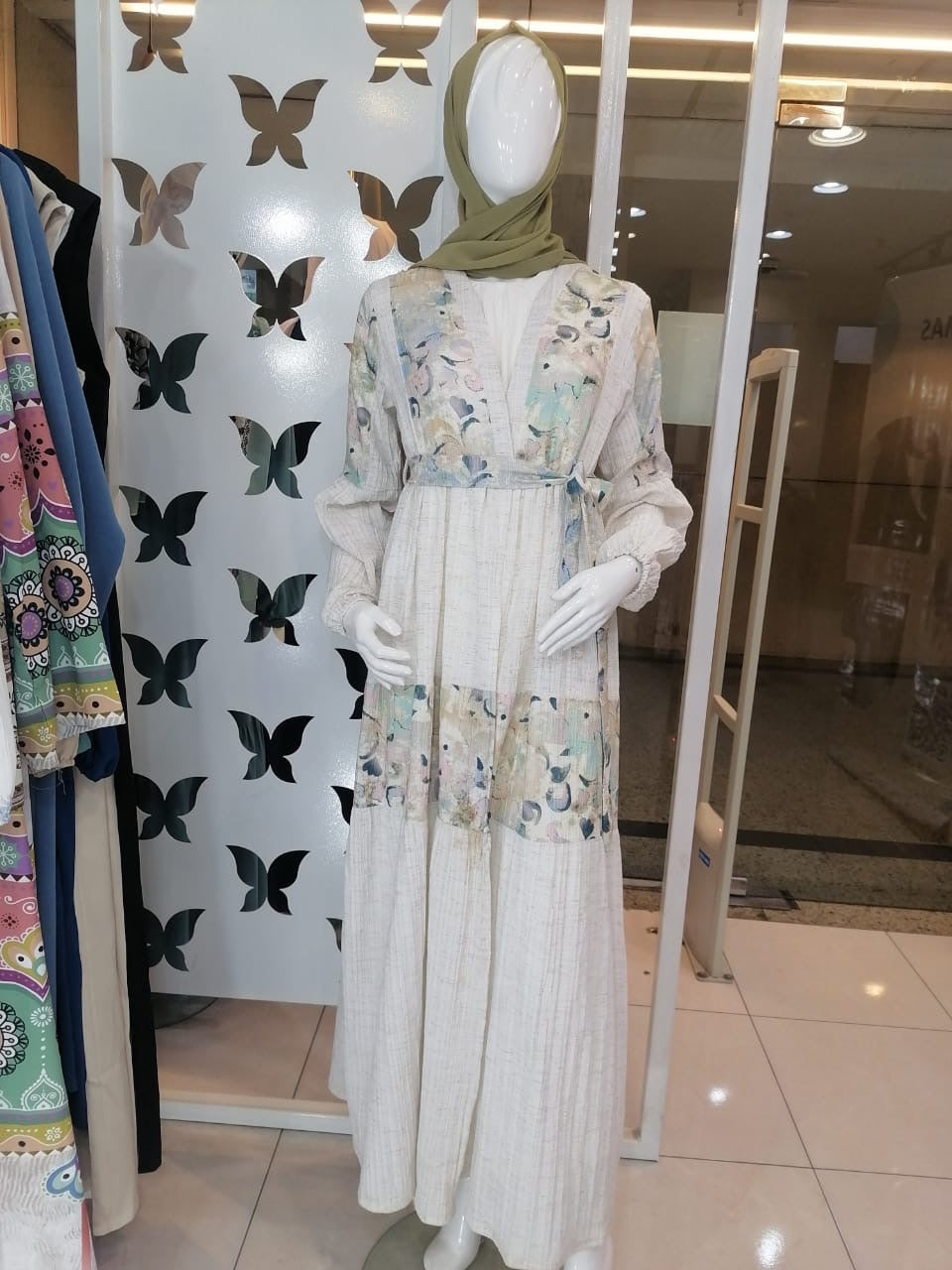 Cardigan korecha Printed Beige*Green