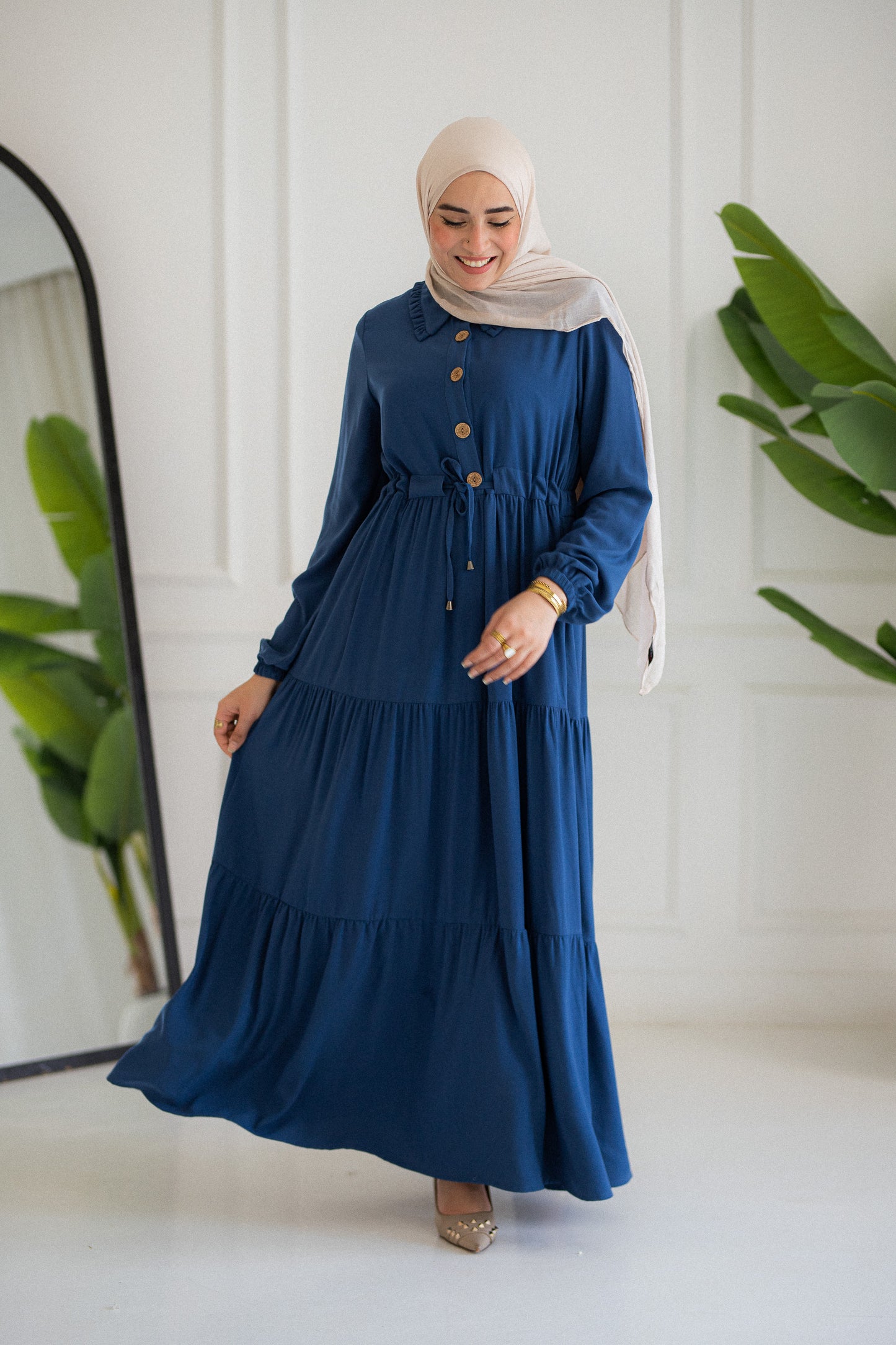 Oval Crepe Dress