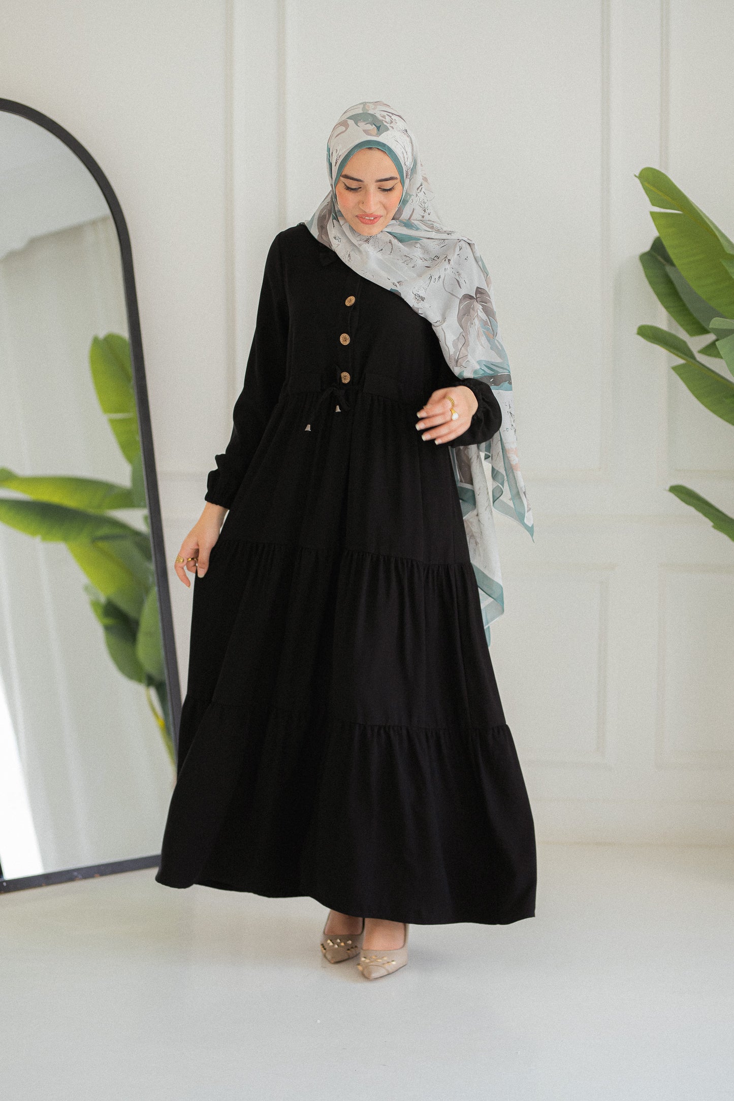 Oval Crepe Dress