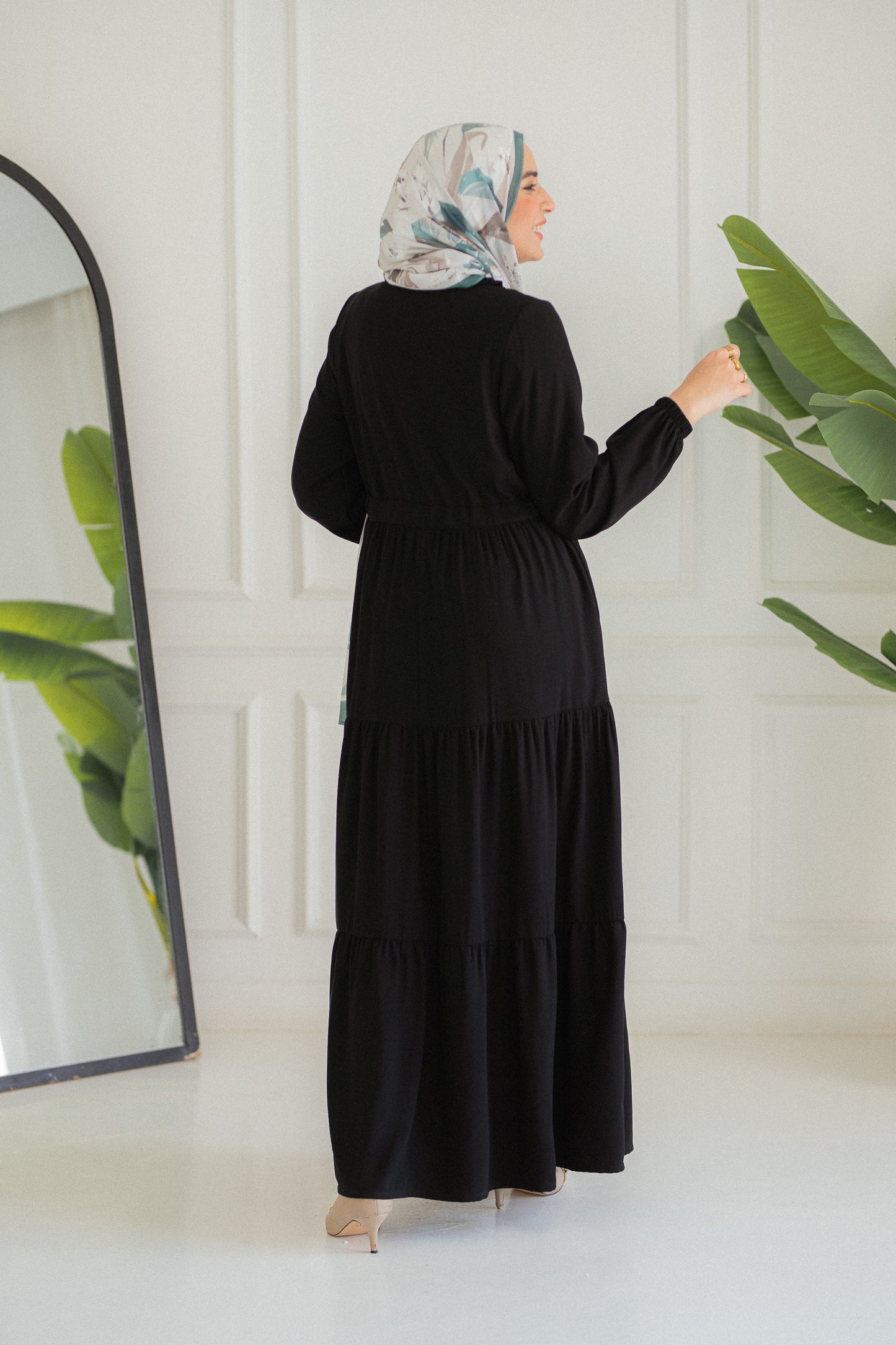 Oval Crepe Dress