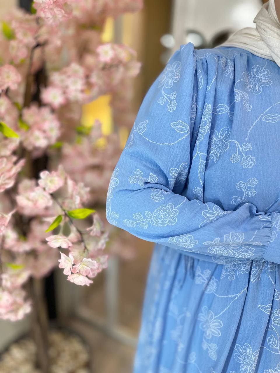 Liora Linen Dress Printed