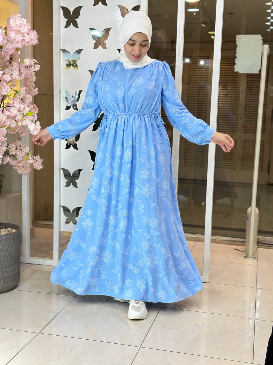 Liora Linen Dress Printed