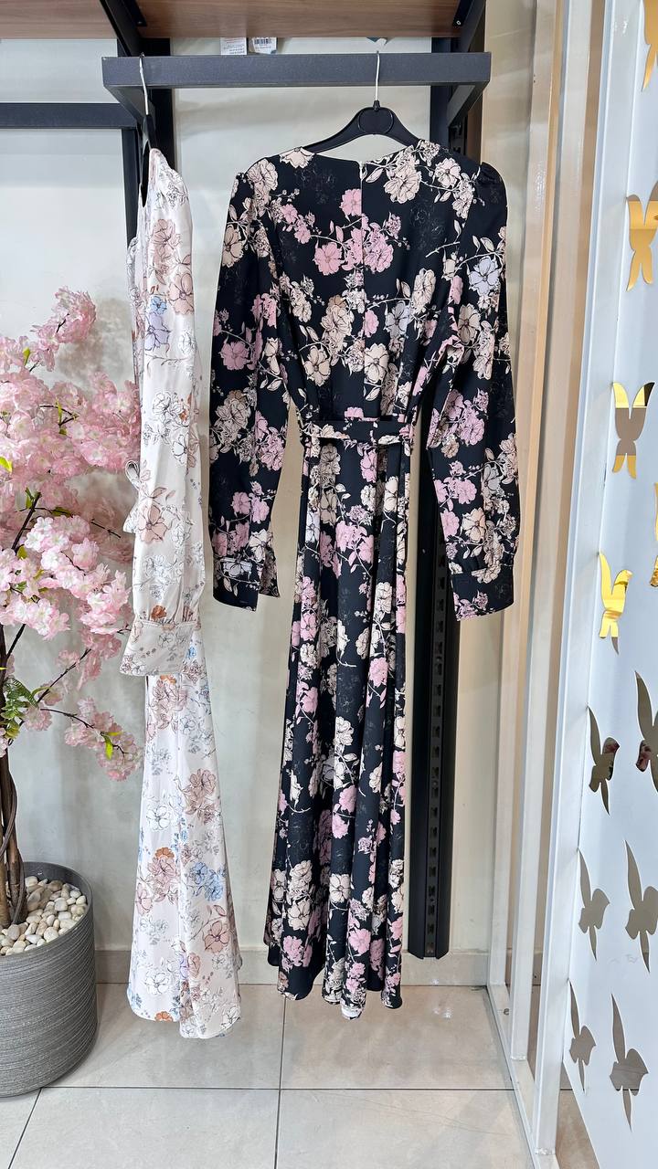 Malvena Printed Crepe Dress