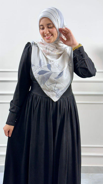 Premier suede dress with buttons