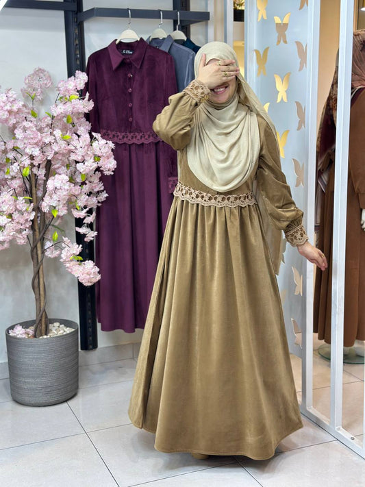 Floral Velvet Dress - Havan