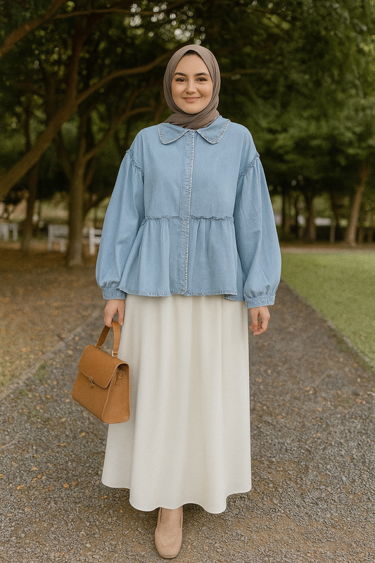 Denim Blouse Buttons