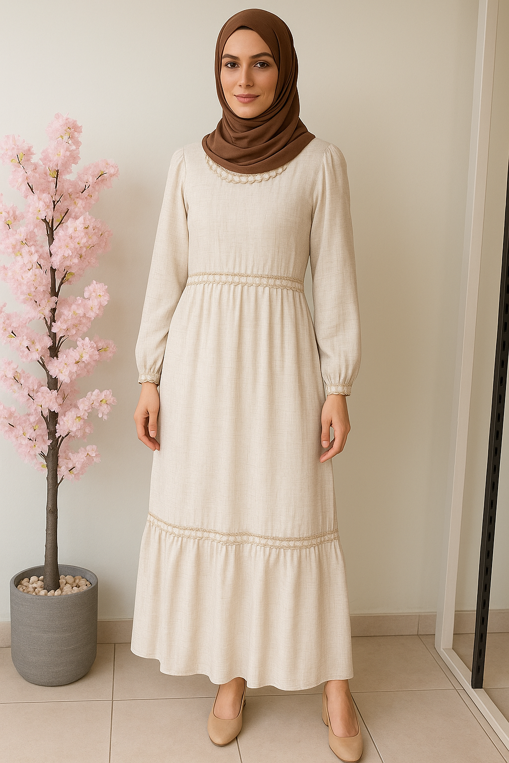Selene korecha Guipure Dress