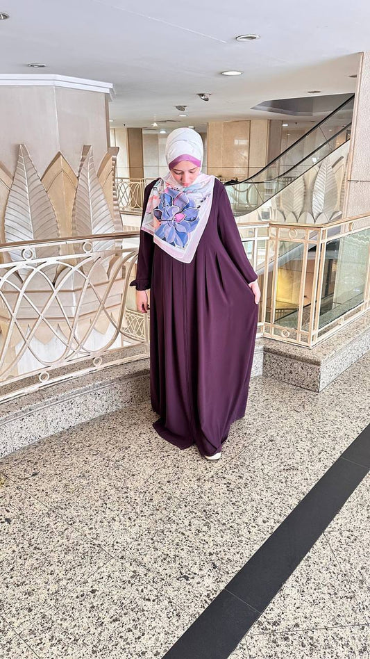 Abaya Crepe Purple 25378