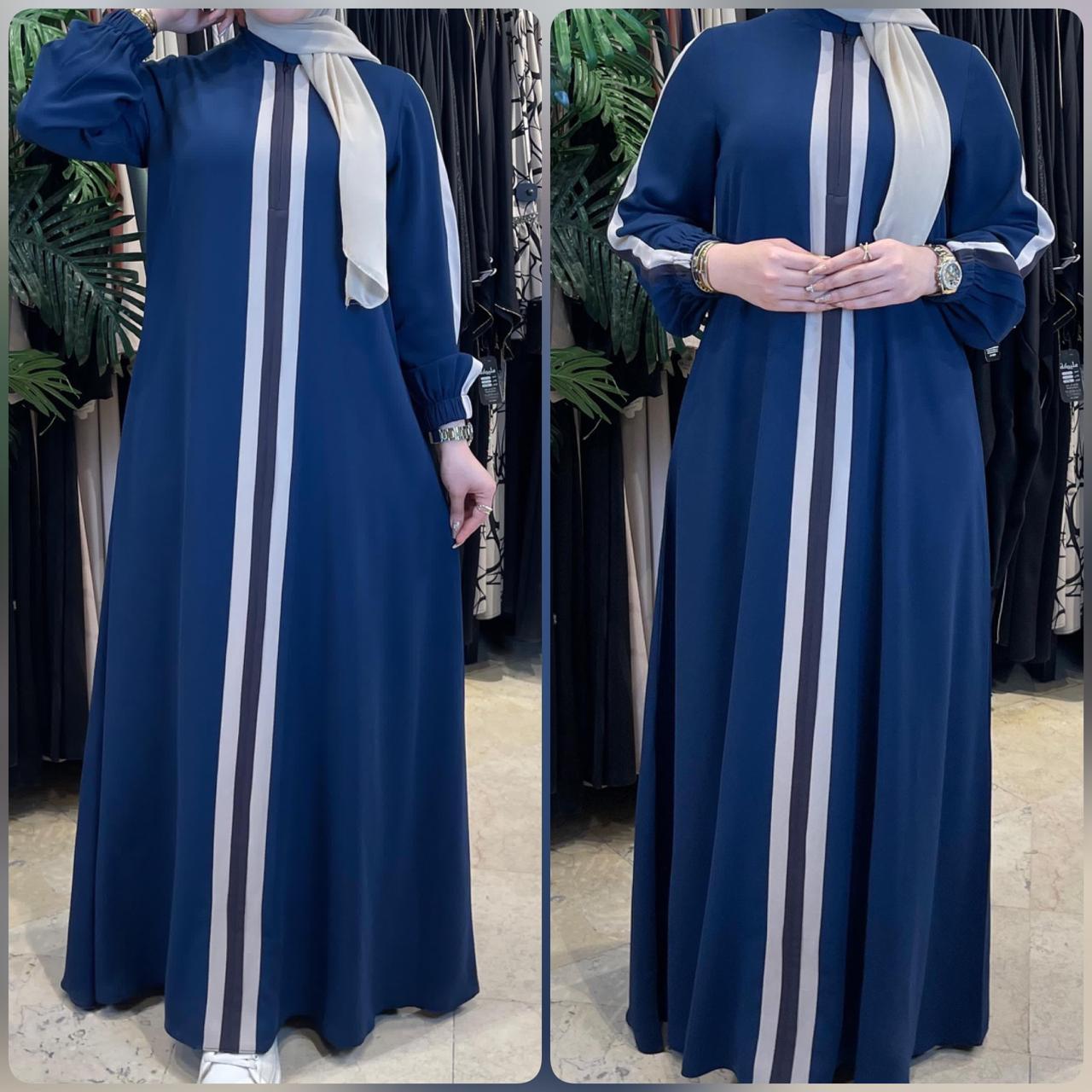 Abaya Crepe Dark Blue 25403