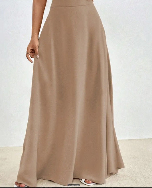 Skirt Scuba Crepe Beige 25371